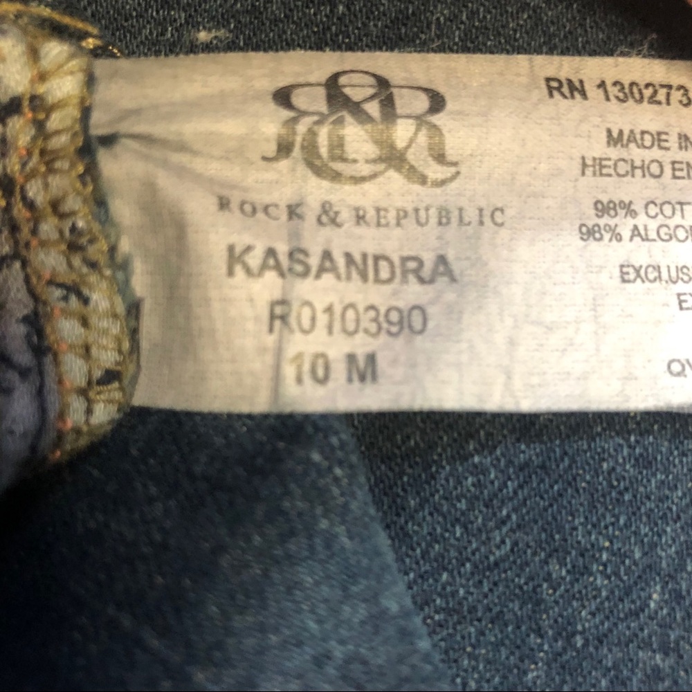 Rock & Republic Woman's Jeans 10 Kasandra - Picture 5 of 8
